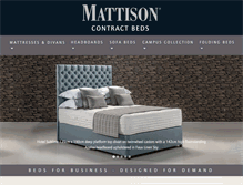 Tablet Screenshot of mattisoncontractbeds.co.uk